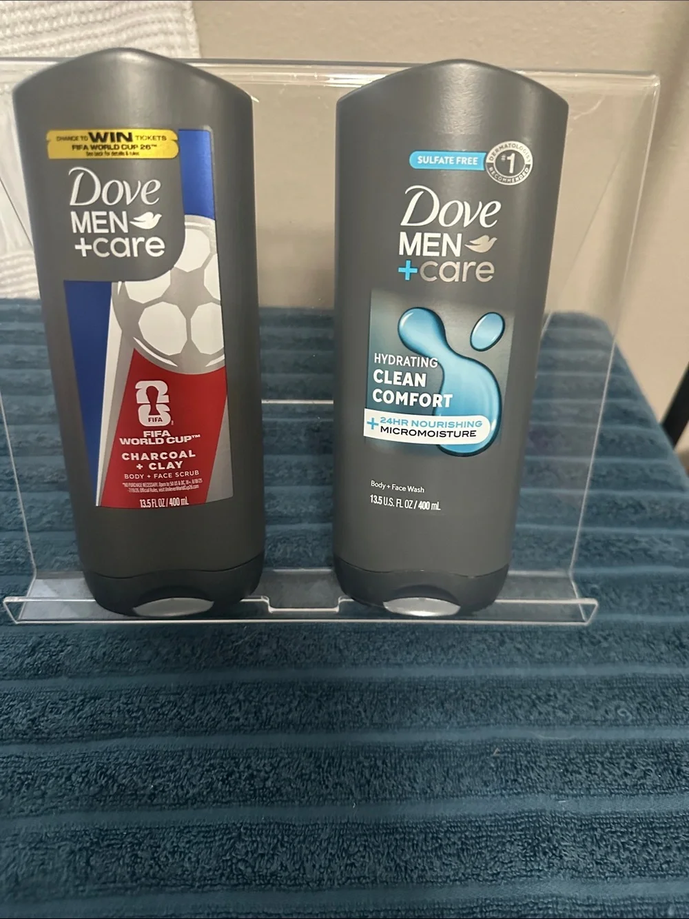Dove Mens Care body wash set of 2 large bottles NWT